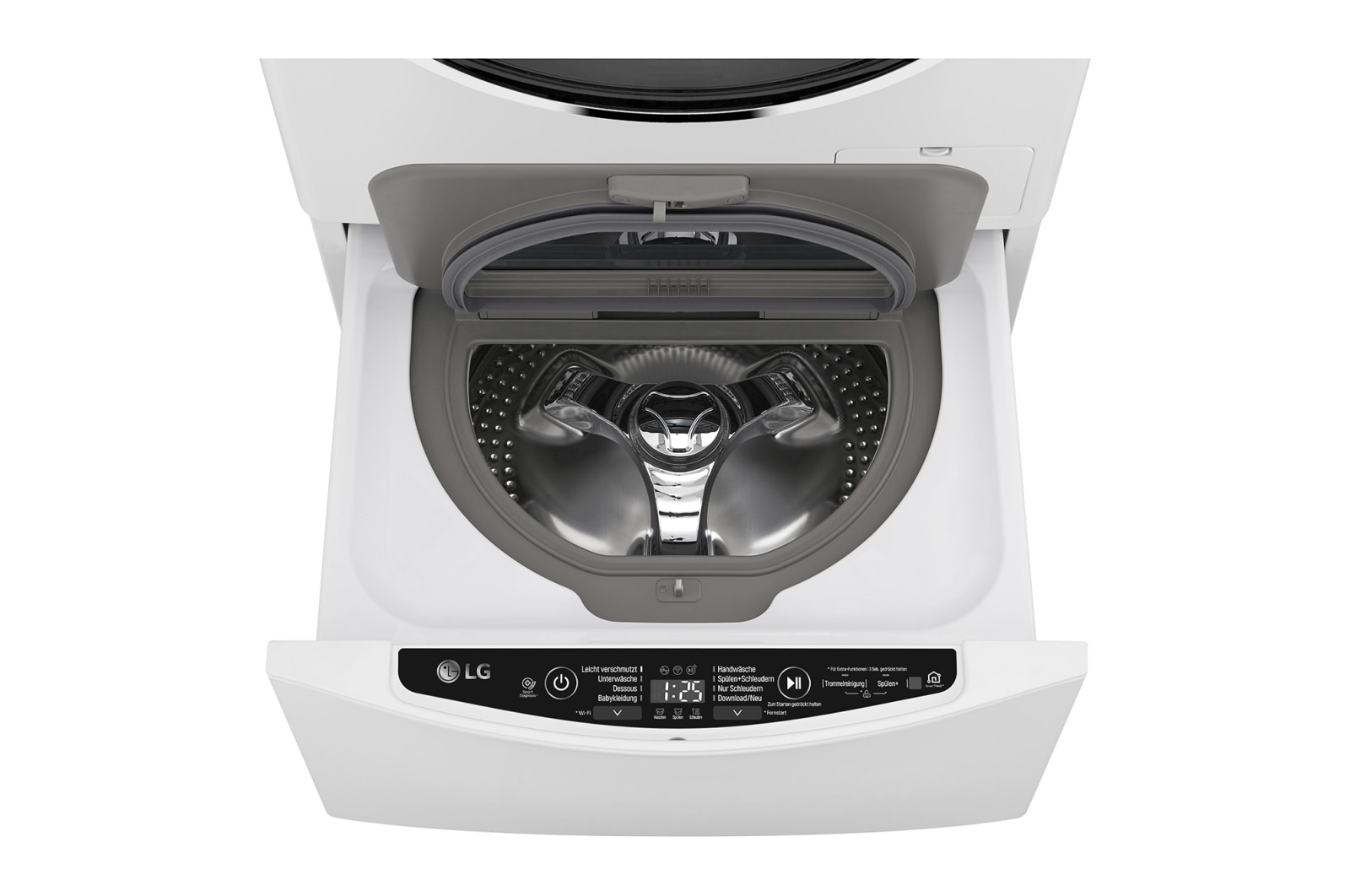 LG TWINWash™ Waschtrockner | 10,5 kg + 2 kg Waschen | 7 kg Trocknen | TrueSteam™ | Inverter DirectDrive™ | SmartThinQ™, FTWD107TH2