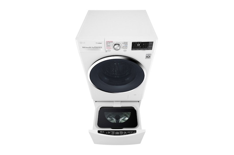LG TWINWash™ Waschtrockner | 10,5 kg + 2 kg Waschen | 7 kg Trocknen | TrueSteam™ | Inverter DirectDrive™ | SmartThinQ™, FTWD107TH2