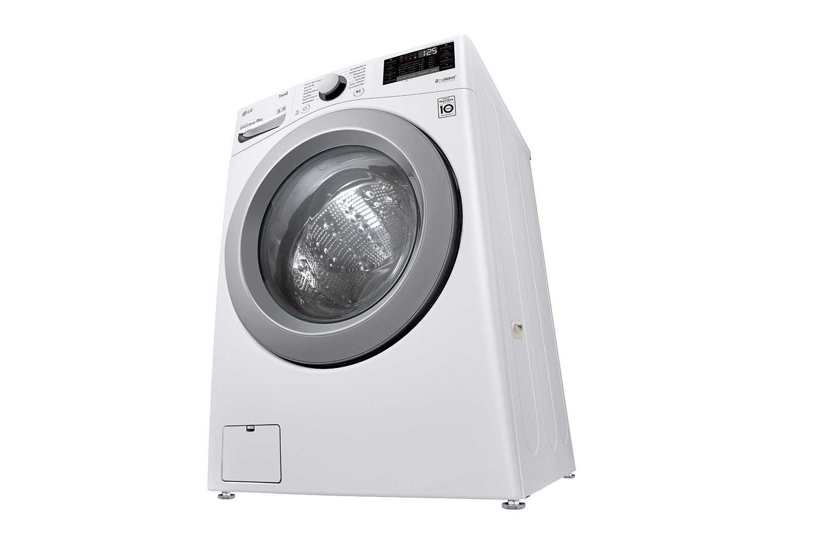 LG Waschmaschine mit 15 kg Kapazität | Energieeffizienzklasse E | 1.100 U./Min. | TurboWash® | Wi-Fi –Funktion | Aqua-Control, F11WM15TS2