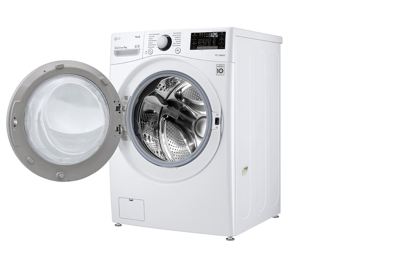 LG Waschmaschine mit 15 kg Kapazität | Energieeffizienzklasse E | 1.100 U./Min. | TurboWash® | Wi-Fi –Funktion | Aqua-Control, F11WM15TS2