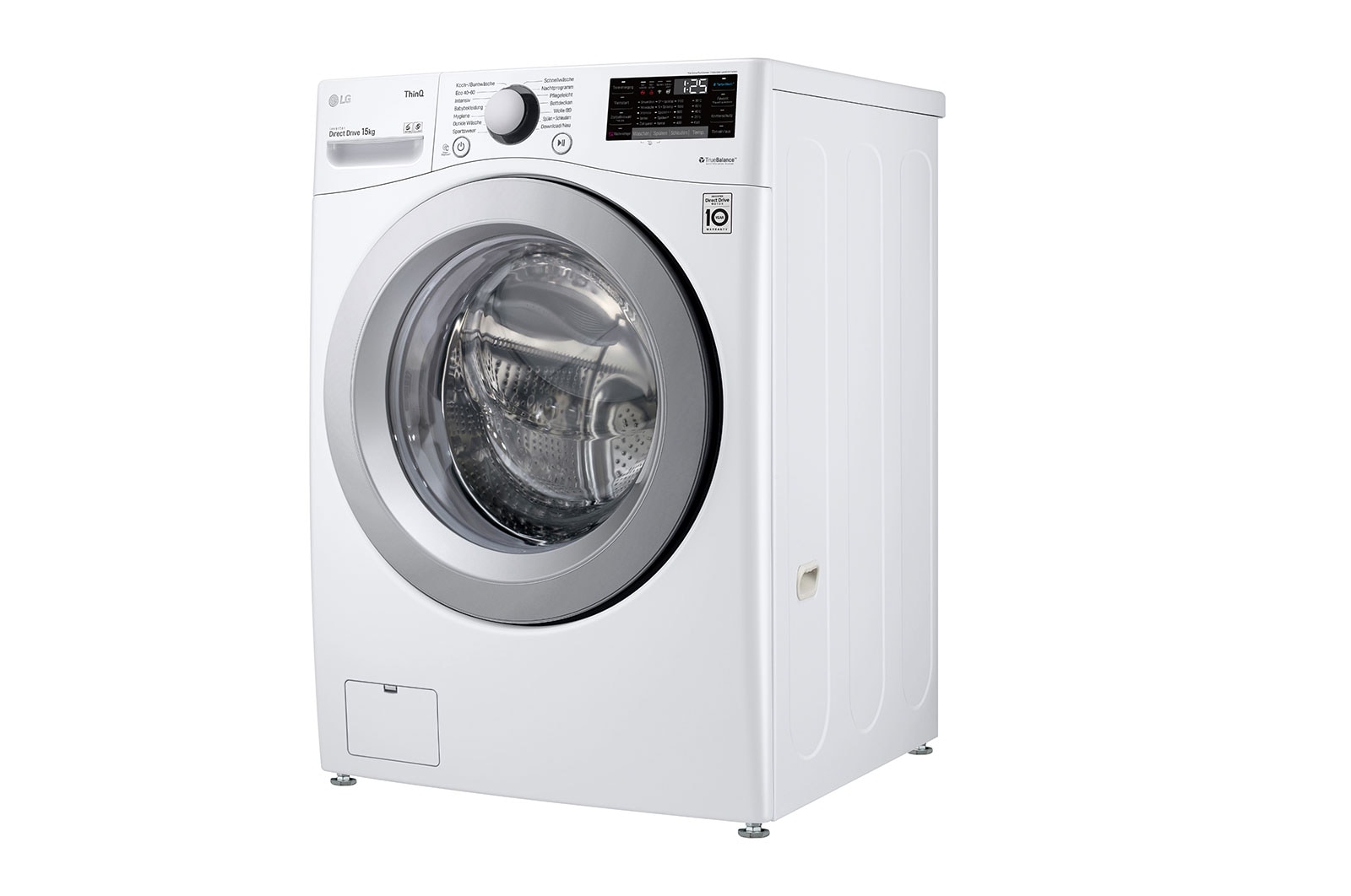 LG Waschmaschine mit 15 kg Kapazität | Energieeffizienzklasse E | 1.100 U./Min. | TurboWash® | Wi-Fi –Funktion | Aqua-Control, F11WM15TS2
