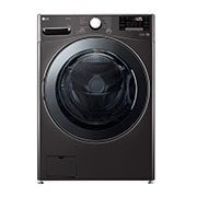 LG Waschmaschine Black Steel (17 kg, 1.100 U./Min., EEK E) mit Chrom-Bullaugenring | F11WM17TS2B, F11WM17TS2B