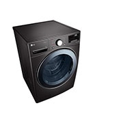 LG Waschmaschine Black Steel (17 kg, 1.100 U./Min., EEK E) mit Chrom-Bullaugenring | F11WM17TS2B, F11WM17TS2B