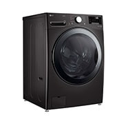 LG Waschmaschine Black Steel (17 kg, 1.100 U./Min., EEK E) mit Chrom-Bullaugenring | F11WM17TS2B, F11WM17TS2B