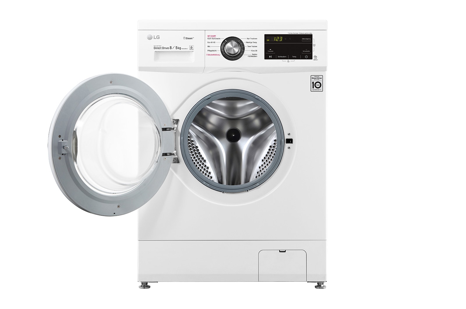LG Waschtrockner | 8 kg Waschen / 5 kg Trocknen | 1.400 U./Min. | Steam | 6 Motion®, F14G6TDM2NE