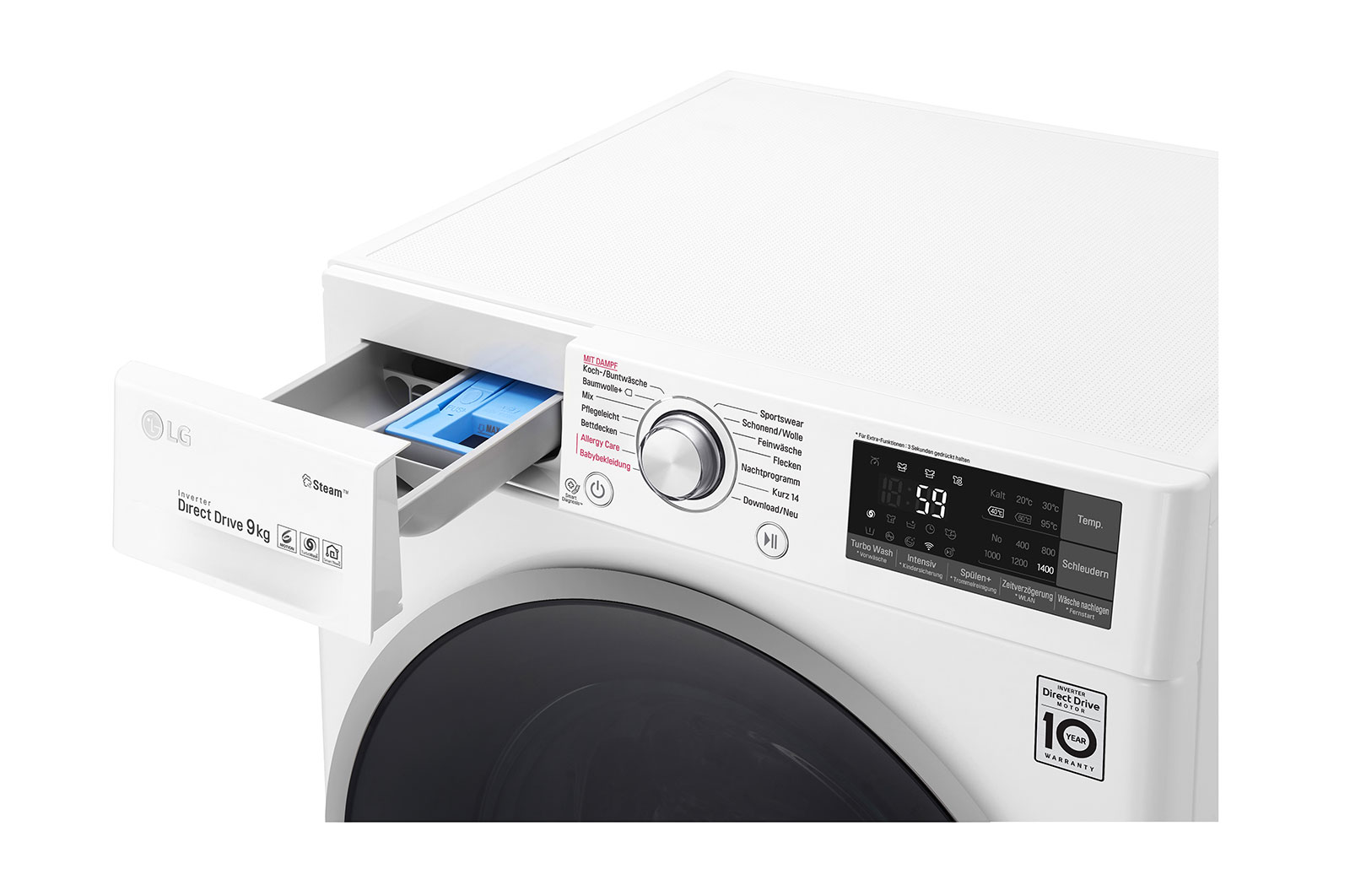 LG Waschmaschine | 9 kg | AquaLock™ | TurboWash™, F14U2VDN1H