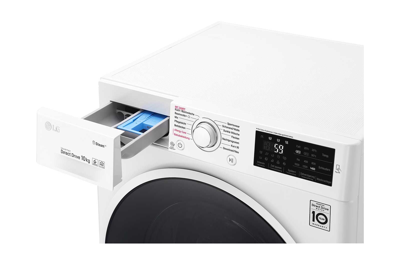 LG Waschmaschine | 10 kg | Steam™, F14WM10ES0