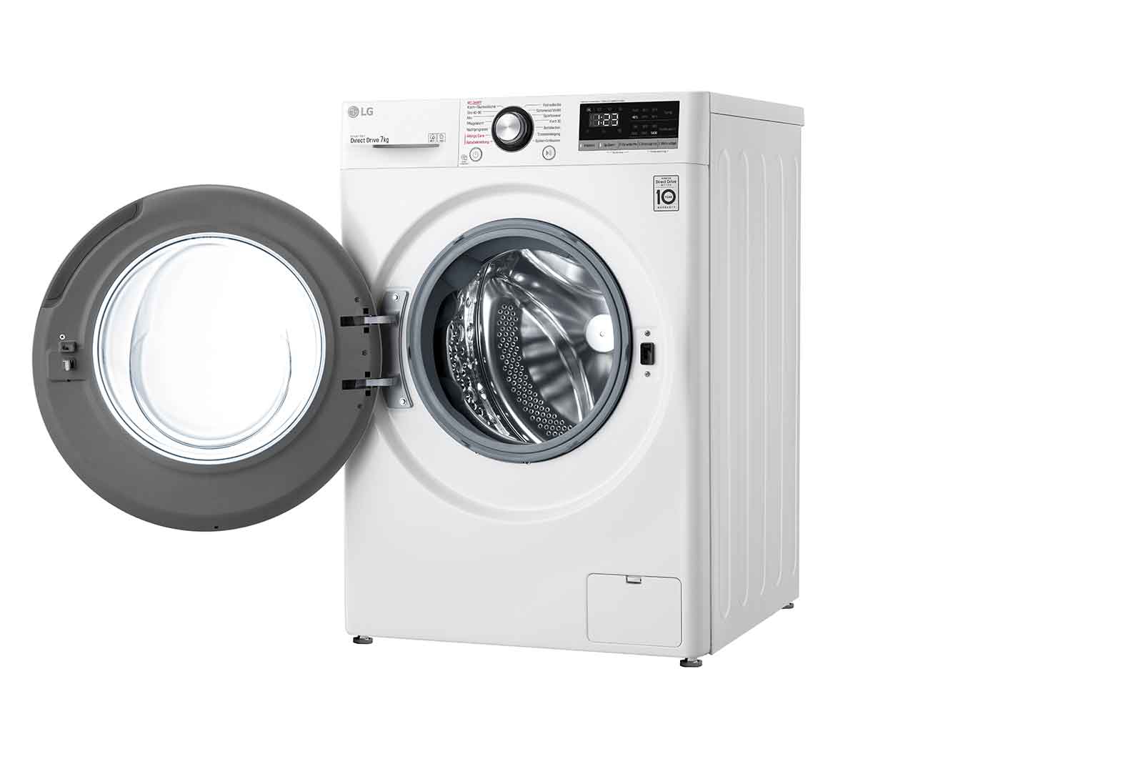 LG Waschmaschine | 7 kg | Energieeffizienzklasse D | 1.400 U./Min. | AI DD® | Steam | Wäsche nachlegen | Neue Wohlfühl-Trommel, F14WM7EN0E