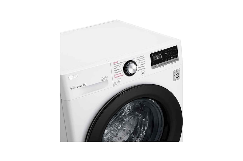 LG Waschmaschine | 7 kg | Energieeffizienzklasse D | 1.400 U./Min. | AI DD® | Steam | Wäsche nachlegen | Neue Wohlfühl-Trommel, F14WM7EN0E