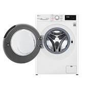 LG Waschmaschine mit 8 kg Kapazität | Energieeffizienzklasse B | Weiß mit weißem Bullaugenring | 1.400 U./Min. | F14WM8LN0B, F14WM8LN0B