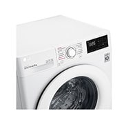 LG Waschmaschine mit 8 kg Kapazität | Energieeffizienzklasse B | Weiß mit weißem Bullaugenring | 1.400 U./Min. | F14WM8LN0B, F14WM8LN0B