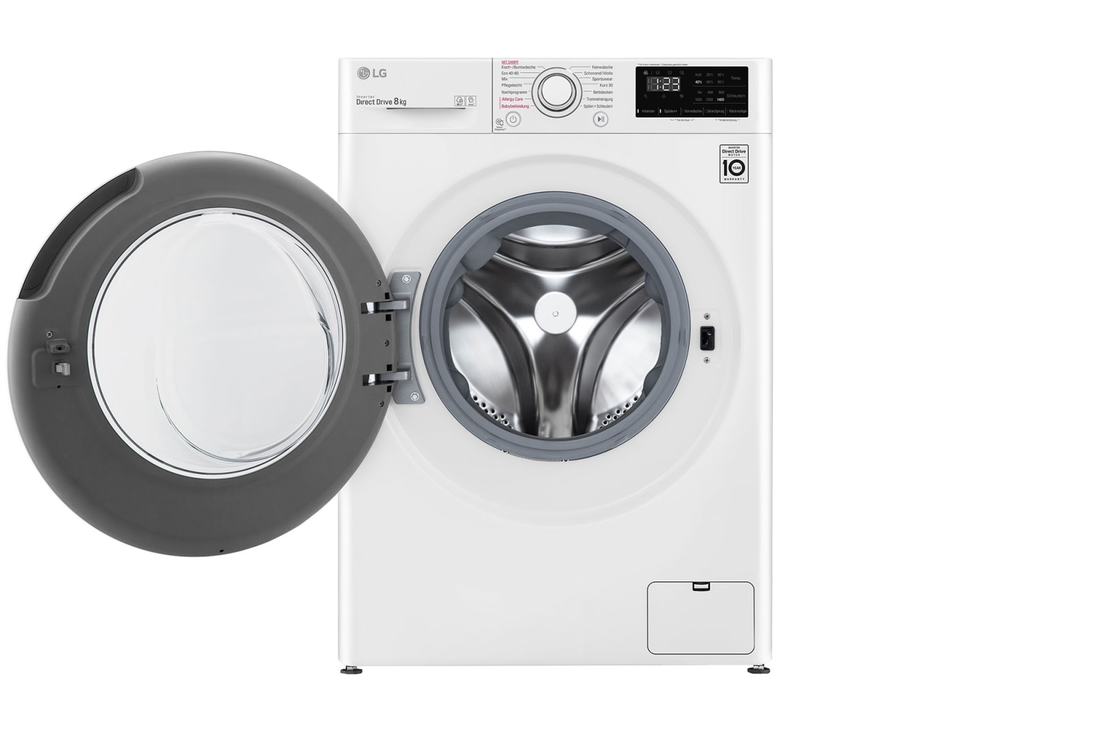 LG Waschmaschine | 8 kg | Energieeffizienzklasse D | AI DirectDrive® | Steam, F14WM8LN0E