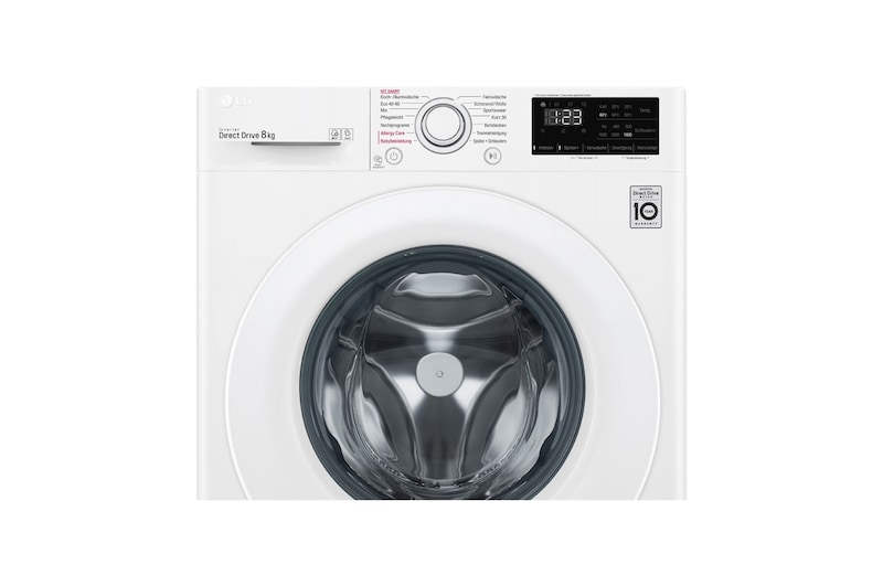 LG Waschmaschine | 8 kg | Energieeffizienzklasse D | AI DirectDrive® | Steam, F14WM8LN0E