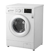 LG Waschmaschine mit 7 kg Kapazität | Energieeffizienzklasse D | 1.400 U./Min. | Weiß mit Kunststofffenstern Bullaugenring | F14WM8MC0E, F14WM8MC0E
