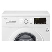 LG Waschmaschine mit 7 kg Kapazität | Energieeffizienzklasse D | 1.400 U./Min. | Weiß mit Kunststofffenstern Bullaugenring | F14WM8MC0E, F14WM8MC0E