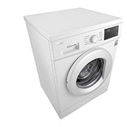 LG Waschmaschine mit 7 kg Kapazität | Energieeffizienzklasse D | 1.400 U./Min. | Weiß mit Kunststofffenstern Bullaugenring | F14WM8MC0E, F14WM8MC0E