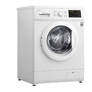 LG Waschmaschine mit 7 kg Kapazität | Energieeffizienzklasse D | 1.400 U./Min. | Weiß mit Kunststofffenstern Bullaugenring | F14WM8MC0E, F14WM8MC0E