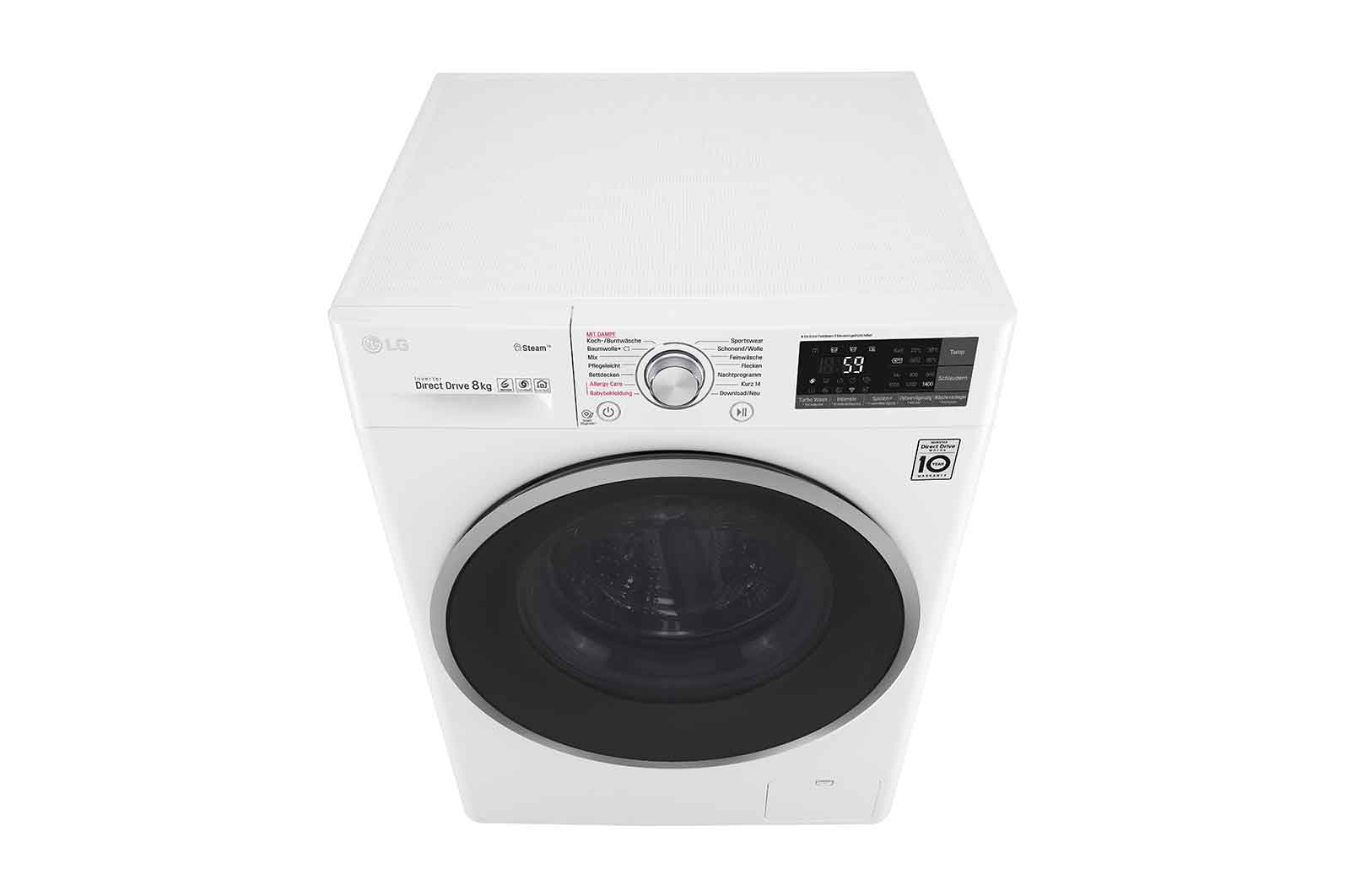 LG Waschmaschine 8kg, Smart ThinQ™, Aqua Lock™ , F14WM8SMART