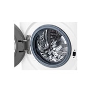 LG Waschmaschine mit 7 kg Kapazität | Energieeffizienzklasse D | 1.200 U./Min. | Weiß mit weißem Bullaugenring | SLIM FIT | F2V3SLIM7  , F2V3SLIM7