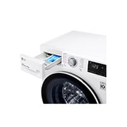 LG Waschmaschine mit 7 kg Kapazität | Energieeffizienzklasse D | 1.200 U./Min. | Weiß mit weißem Bullaugenring | SLIM FIT | F2V3SLIM7  , F2V3SLIM7