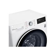LG Waschmaschine mit 7 kg Kapazität | Energieeffizienzklasse D | 1.200 U./Min. | Weiß mit weißem Bullaugenring | SLIM FIT | F2V3SLIM7  , F2V3SLIM7