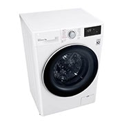 LG Waschmaschine mit 7 kg Kapazität | Energieeffizienzklasse D | 1.200 U./Min. | Weiß mit weißem Bullaugenring | SLIM FIT | F2V3SLIM7  , F2V3SLIM7