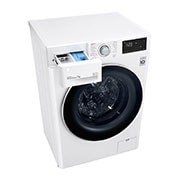 LG Waschmaschine mit 7 kg Kapazität | Energieeffizienzklasse D | 1.200 U./Min. | Weiß mit weißem Bullaugenring | SLIM FIT | F2V3SLIM7  , F2V3SLIM7