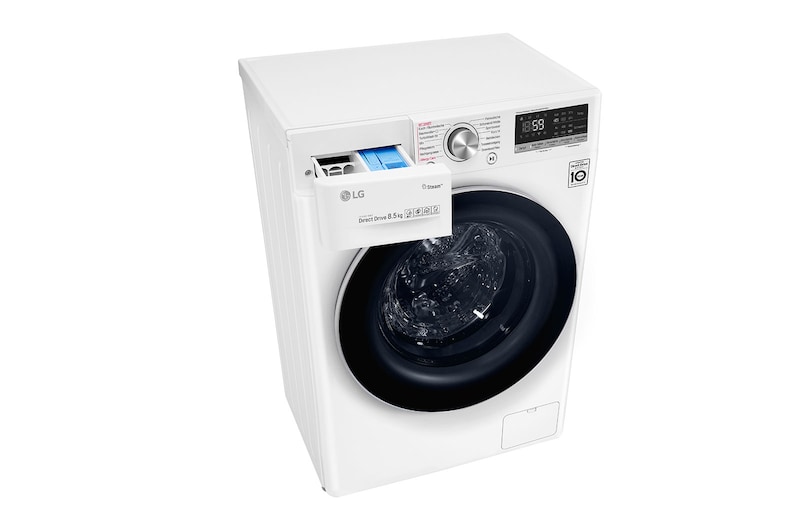 LG SLIM Waschmaschine | 8,5kg | AI Direct Drive™ | Steam+™ | TurboWash™, F2V7SLIM8