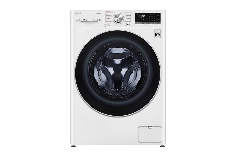 LG Waschmaschine SLIM (8,5 kg, 1.170 U./Min., EEK A) mit AI DD®, Steam & TurboWash®360° | F2V7SLIM8E, F2V7SLIM8E