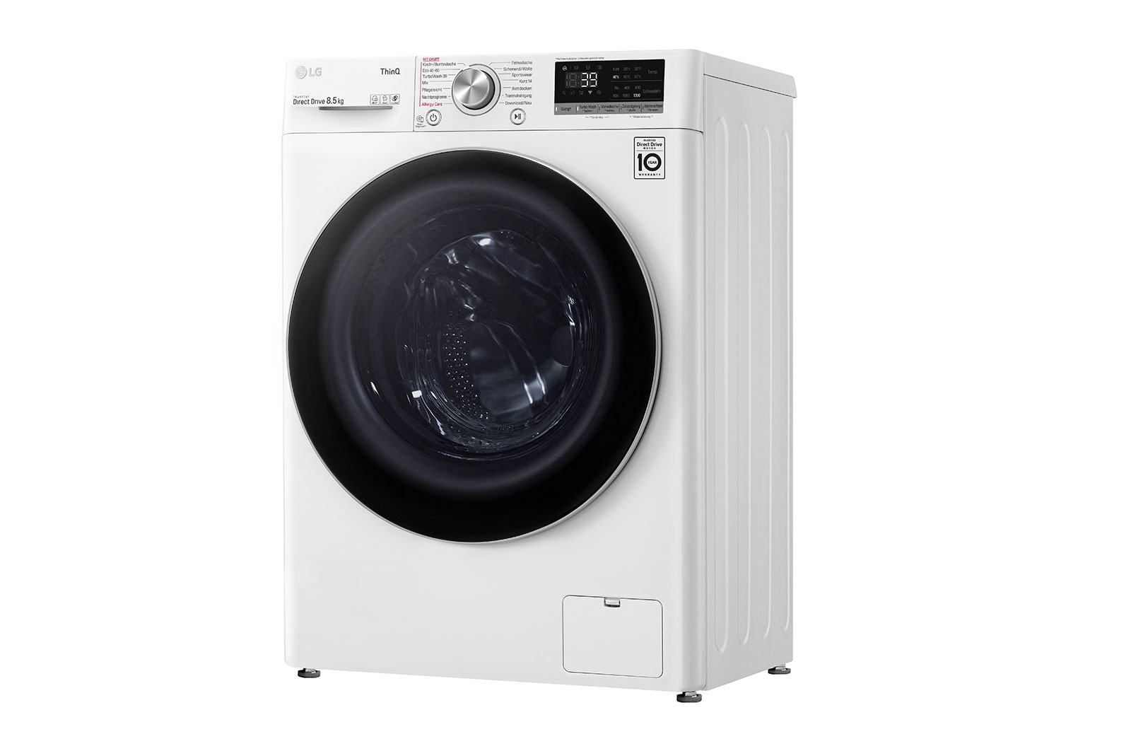 LG Waschmaschine SLIM (8,5 kg, 1.170 U./Min., EEK A) mit AI DD®, Steam & TurboWash®360° | F2V7SLIM8E, F2V7SLIM8E