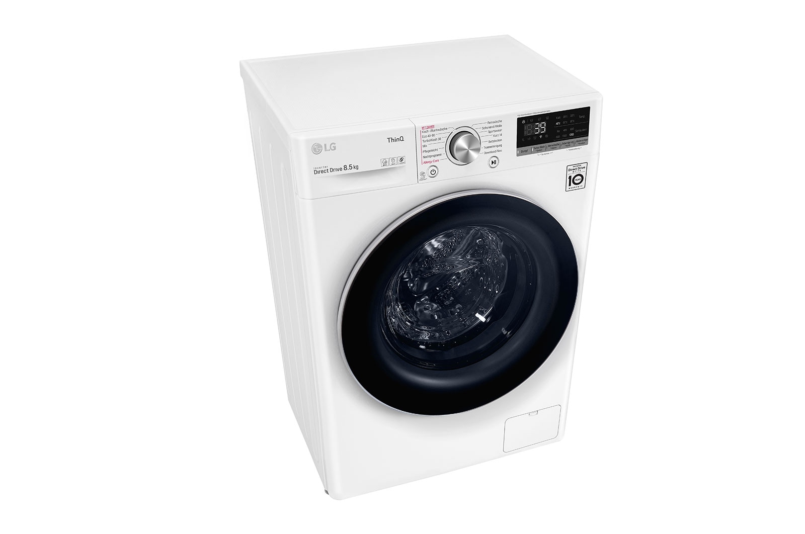 LG Waschmaschine SLIM (8,5 kg, 1.170 U./Min., EEK A) mit AI DD®, Steam & TurboWash®360° | F2V7SLIM8E, F2V7SLIM8E