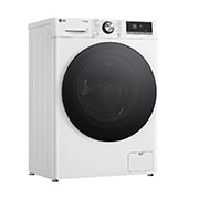 LG Waschmaschine mit 9 kg Kapazität | Slim Fit | EEK A | 1200 U./Min. | Weiß mit schwarzem Bullaugenring | F2V7SLIM9, F2V7SLIM9