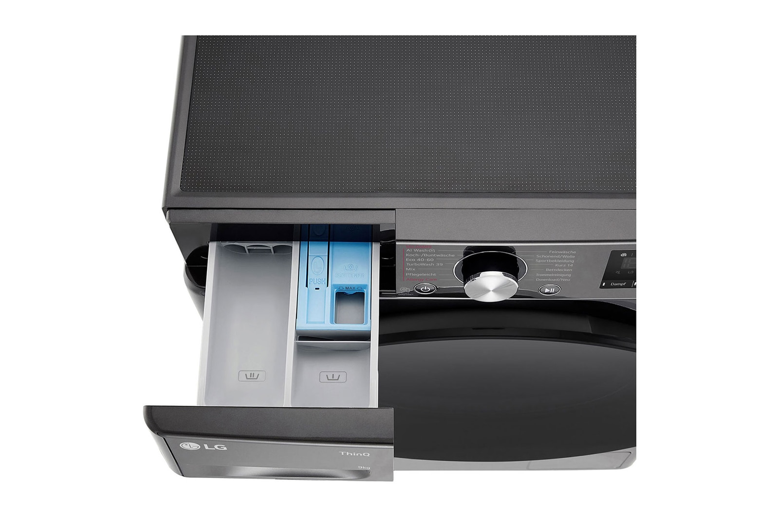 Top view detergent port