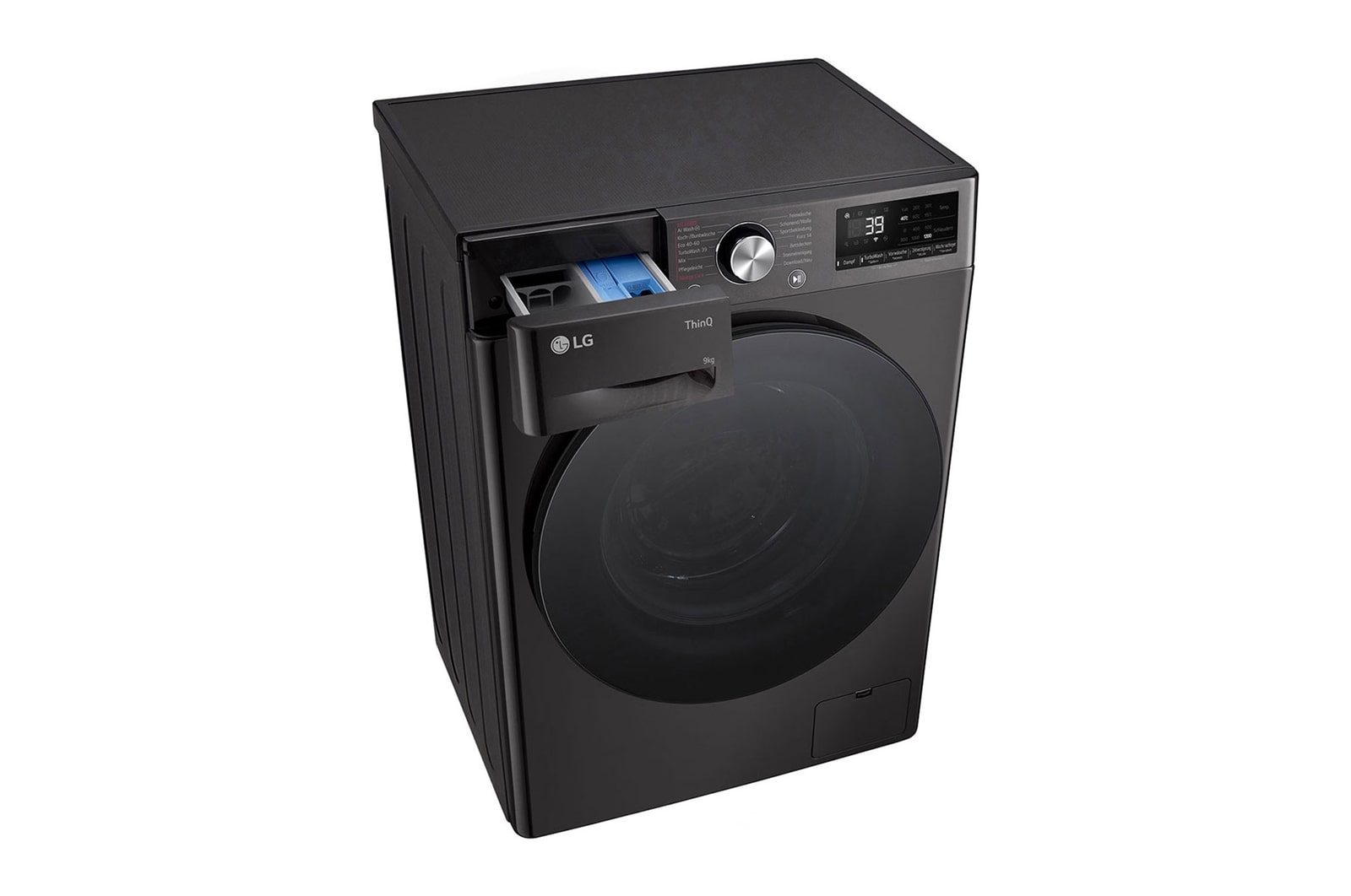 Left perspective detergent port