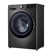 LG Waschmaschine mit 8,5 kg Kapazität | Slim Fit | Energieeffizienzklasse A | 1.200 U./Min. | Black Steel mit chrom Bullaugenring | F2WV9082B, F2WV9082B