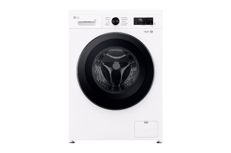Vorderseite von Waschmaschine Essence White (EEK A, 8 kg, 1.350 U./Min.) Unterbaufähig mit Steam & Inverter Direct Drive® | F4WB3085 F4WB3085