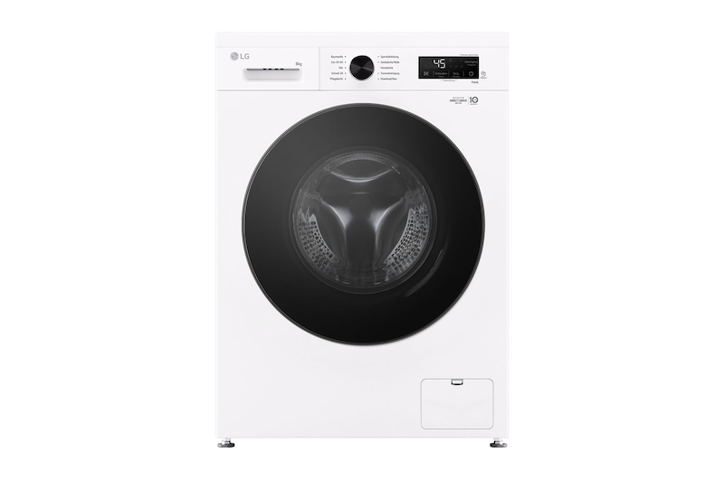 Vorderseite von Waschmaschine Essence White (A, 8 kg, 1.350 U./Min.) Unterbaufähig mit Steam & Inverter Direct Drive® | F4WB308Y