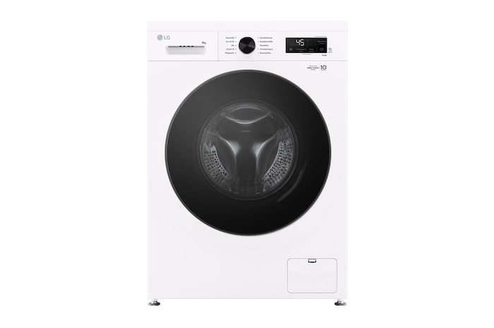 Vorderseite von Waschmaschine Essence White (A, 9 kg, 1.350 U./Min.) Unterbaufähig mit Steam & Inverter Direct Drive® | F4WB309Y