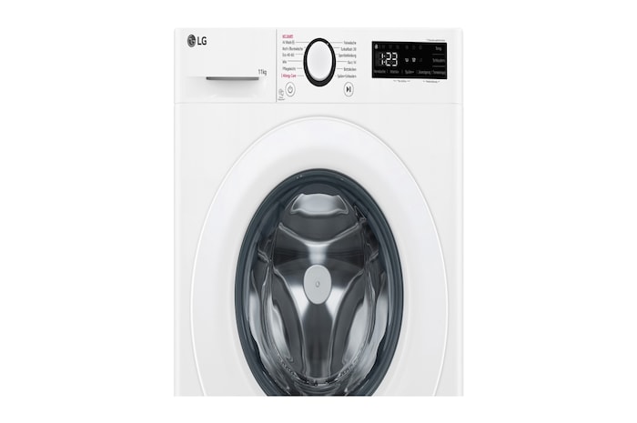 LG Waschmaschine (11 kg, 1.400 U./Min., EEK A -10%*) mit AI DD®, Steam & TurboWash®360° | F4WR3113, F4WR3113