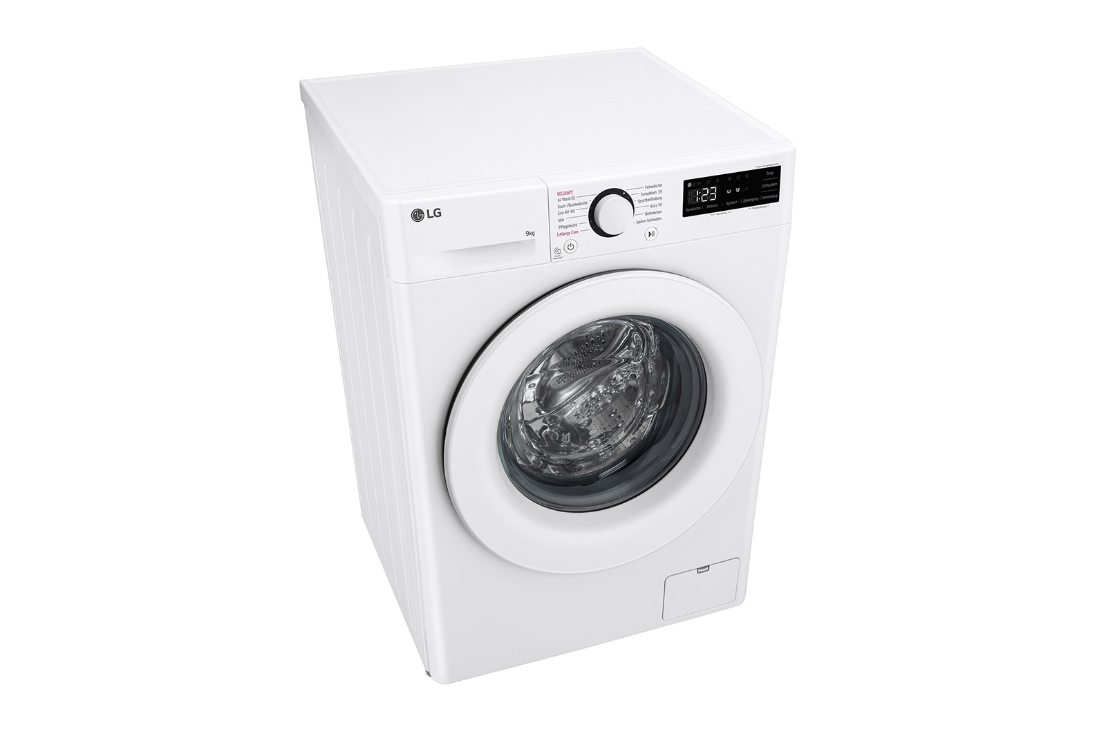 LG Waschmaschine Weiß (9 kg, 1.400 U./Min., EEK A -10%*) mit AI DD® & TurboWash®360° | F4WR3193, F4WR3193
