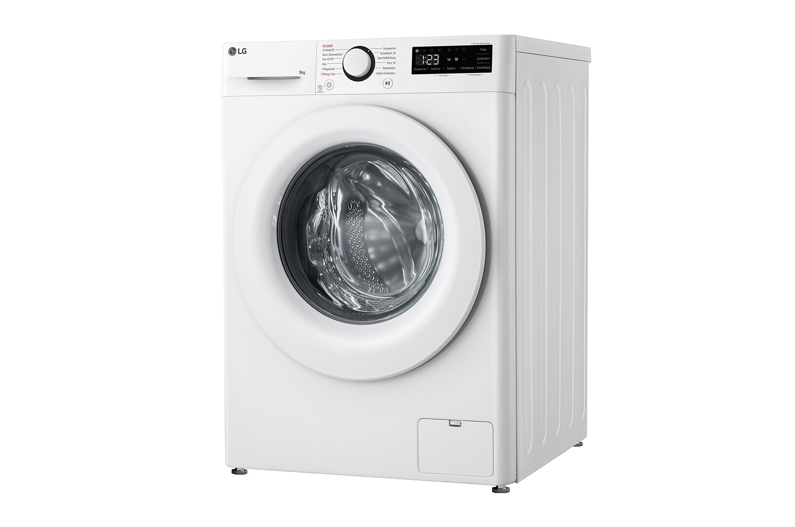 LG Waschmaschine Weiß (9 kg, 1.400 U./Min., EEK A -10%*) mit AI DD® & TurboWash®360° | F4WR3193, F4WR3193