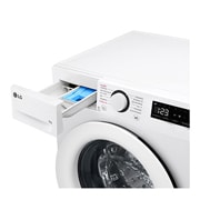 LG Waschmaschine Weiß (9 kg, 1.400 U./Min., EEK A -10%*) mit AI DD® & TurboWash®360° | F4WR3193, F4WR3193