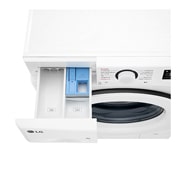 LG Waschmaschine Weiß (9 kg, 1.400 U./Min., EEK A -10%*) mit AI DD® & TurboWash®360° | F4WR3193, F4WR3193