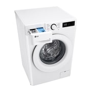 LG Waschmaschine Weiß (9 kg, 1.400 U./Min., EEK A -10%*) mit AI DD® & TurboWash®360° | F4WR3193, F4WR3193