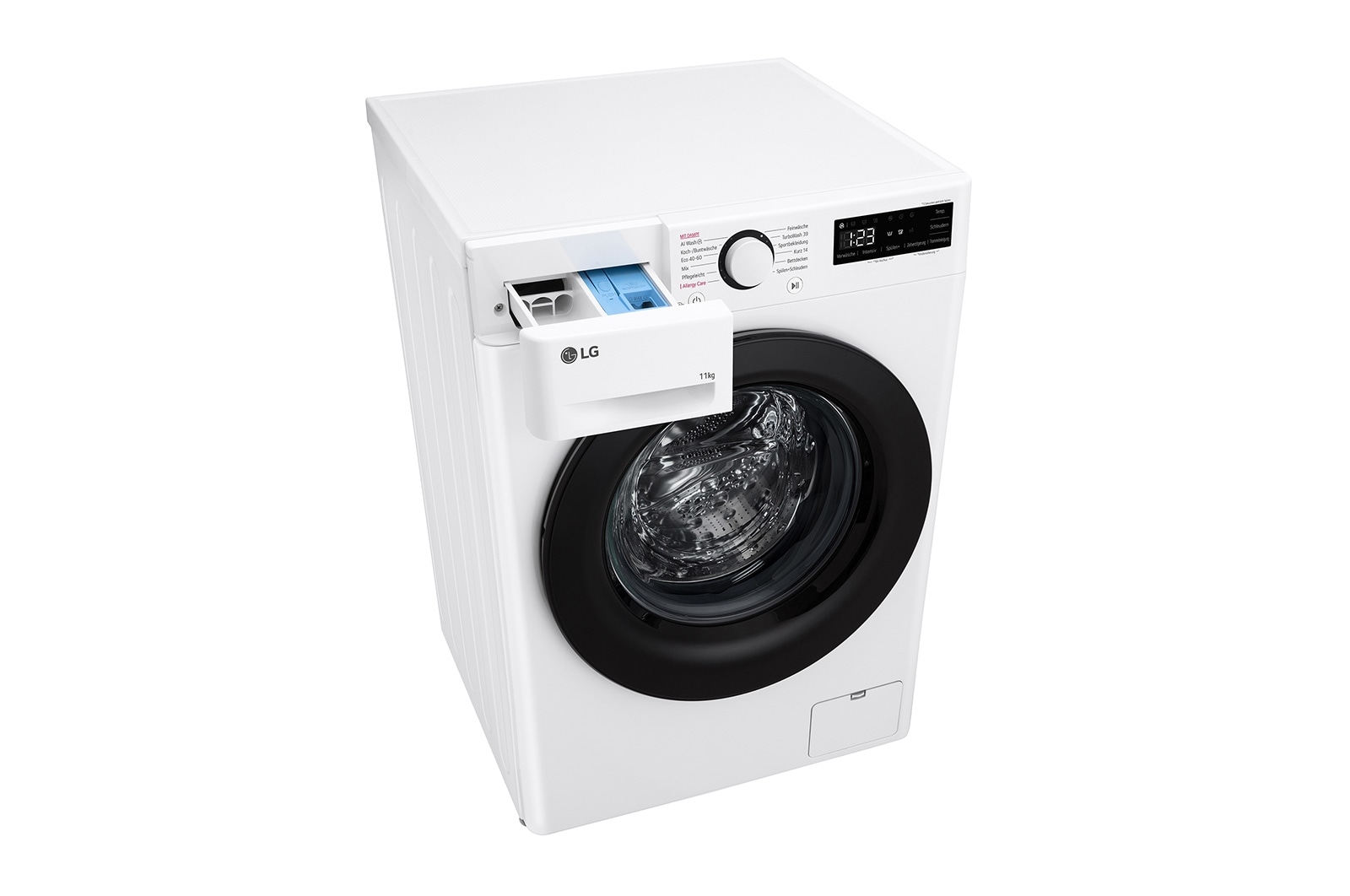 LG Waschmaschine Weiß (A-10%*, 11 kg, 1.350 U./Min.) mit AI DD® & TurboWash®360° | F4WR4016, F4WR4016