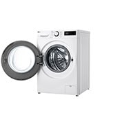 LG Waschmaschine Weiß (9 kg, 1.400 U./Min., EEK A -10%*) mit AI DD®, Steam & TurboWash®360° | F4WR4096, F4WR4096
