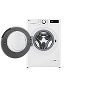 LG Waschmaschine Weiß (9 kg, 1.400 U./Min., EEK A -10%*) mit AI DD®, Steam & TurboWash®360° | F4WR4096, F4WR4096