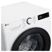 LG Waschmaschine Weiß (9 kg, 1.400 U./Min., EEK A -10%*) mit AI DD®, Steam & TurboWash®360° | F4WR4096, F4WR4096