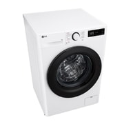 LG Waschmaschine Weiß (9 kg, 1.400 U./Min., EEK A -10%*) mit AI DD®, Steam & TurboWash®360° | F4WR4096, F4WR4096