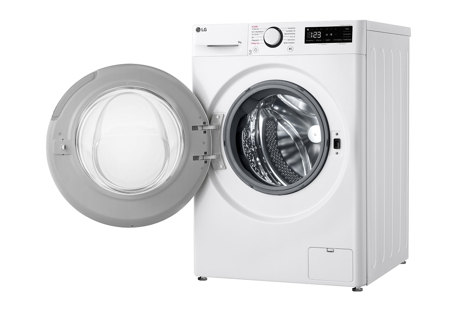 LG Waschmaschine (9 kg, 1.400 U./Min., EEK A -10%*) mit weißem Bullaugenring | F4WR5090, F4WR5090